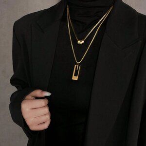 Women's Double-layer Letter Sweater Chain